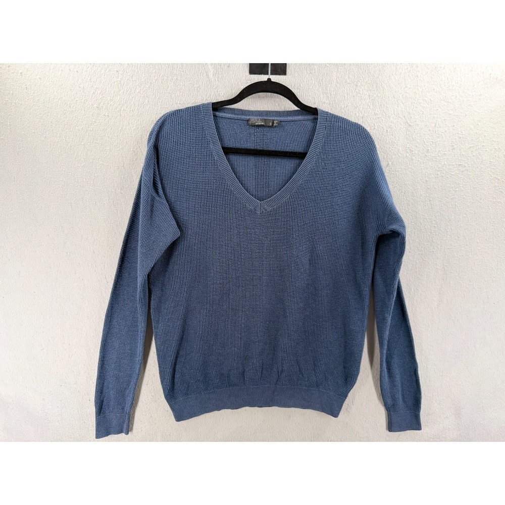 PrAna Milani Sweater Womens S Waffle Knit Organic Cotton Merino Cozy Minimalist